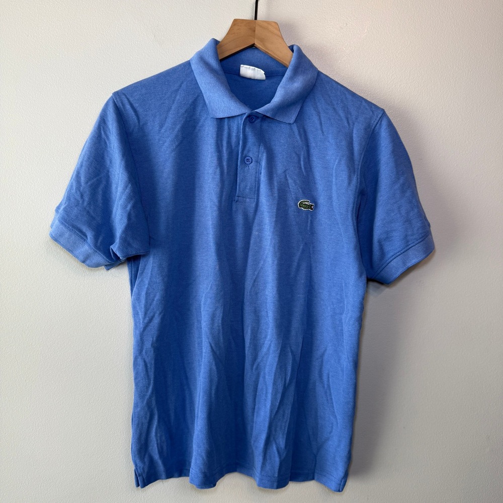 Lacoste Men's Short Sleeve Polo Shirt Blue Classic Fit Size 4 Medium